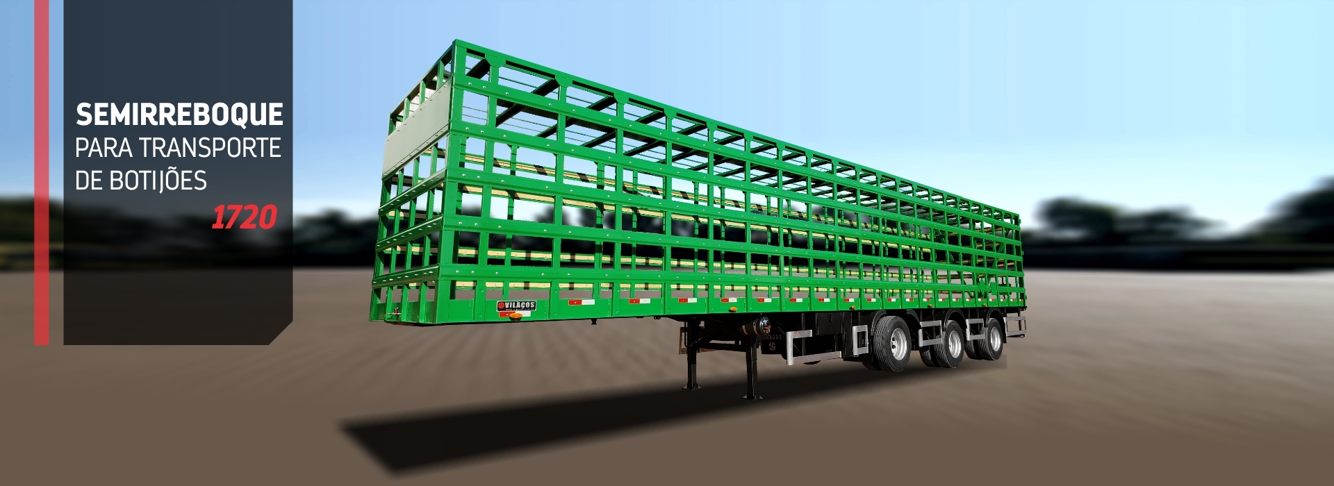 Semirreboque  para transporte de butijoes